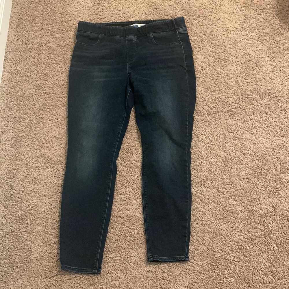 Old Navy Rockstar Super Skinny Jeggings with built in warm - size 16 - used